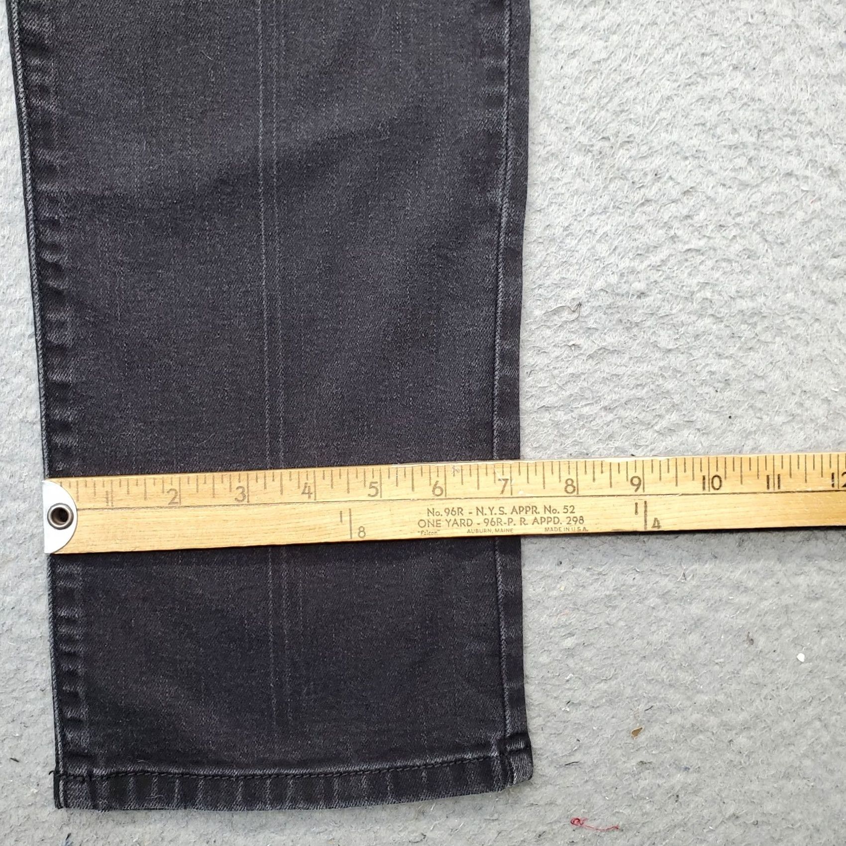 Vintage Chico's Jeans Womens M Black Denim Stretch Slimming Straight Leg Jeans Regular Waist 32.5in Inseam 31in Pockets Size 32" / US 10 / IT 46 - 5 Thumbnail