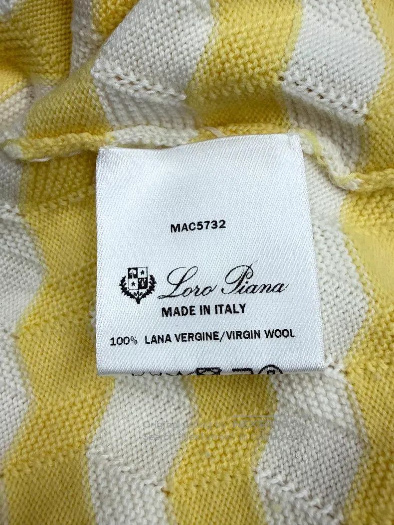 Loro Piana Loro Piana King's Gift Series Yellow and White Striped Kni Size XS / US 0-2 / IT 36-38 - 5 Thumbnail