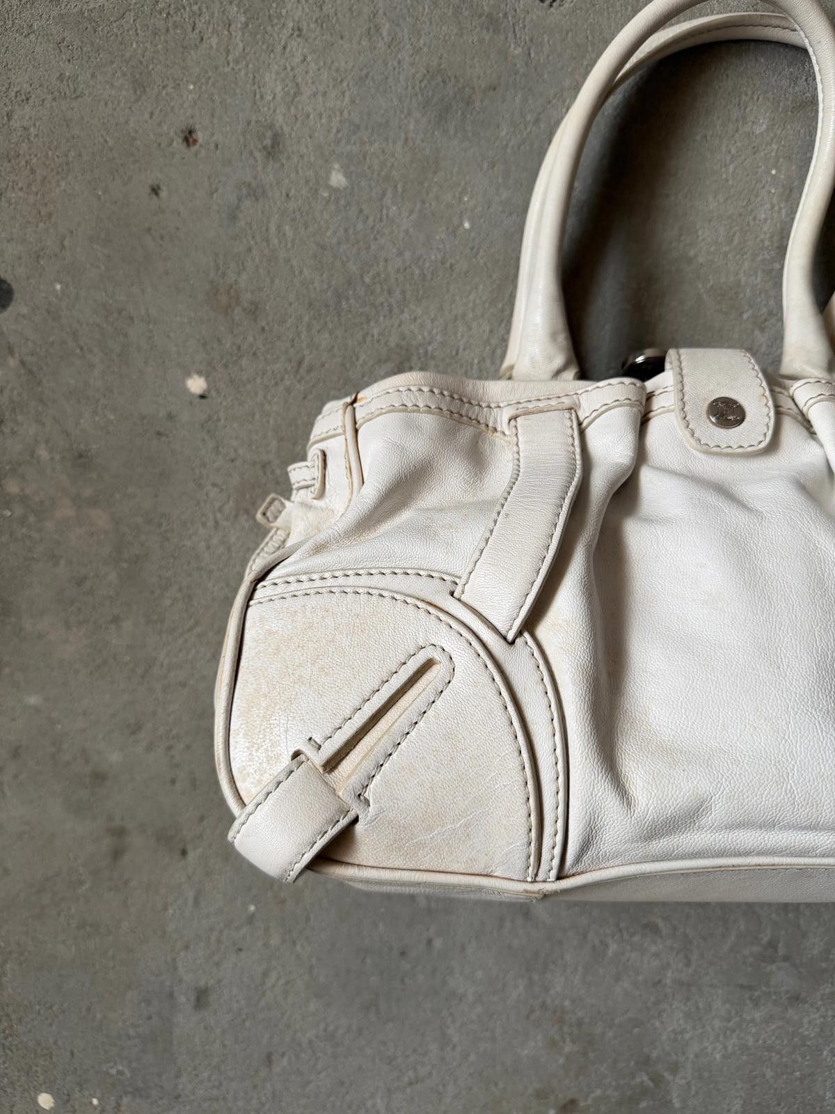 Celine Celine Leather Shoulder Bag White Size ONE SIZE - 2 Thumbnail