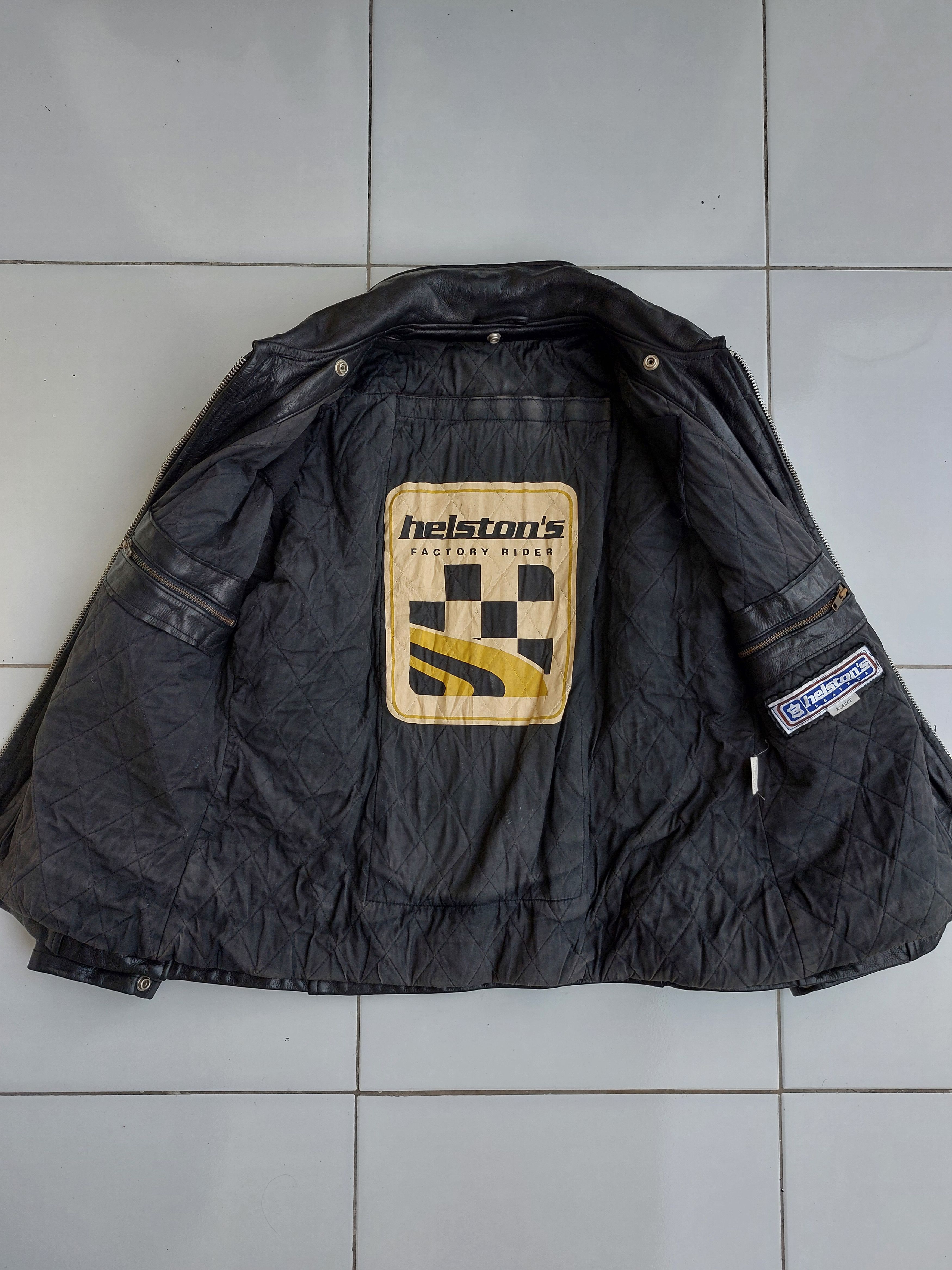 Vintage Helstons Vintage Lady Biker Leather Jacket Womens Size L / US 10 / IT 46 - 9 Thumbnail