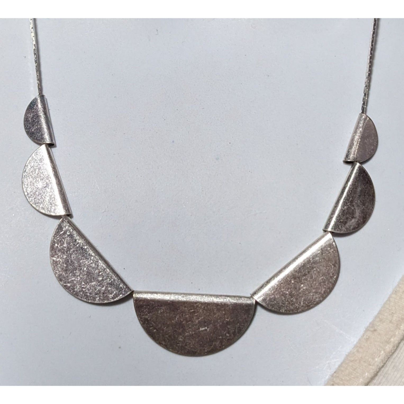 Other Geometric Half Circle Silver Charm Necklace Size ONE SIZE - 5 Thumbnail