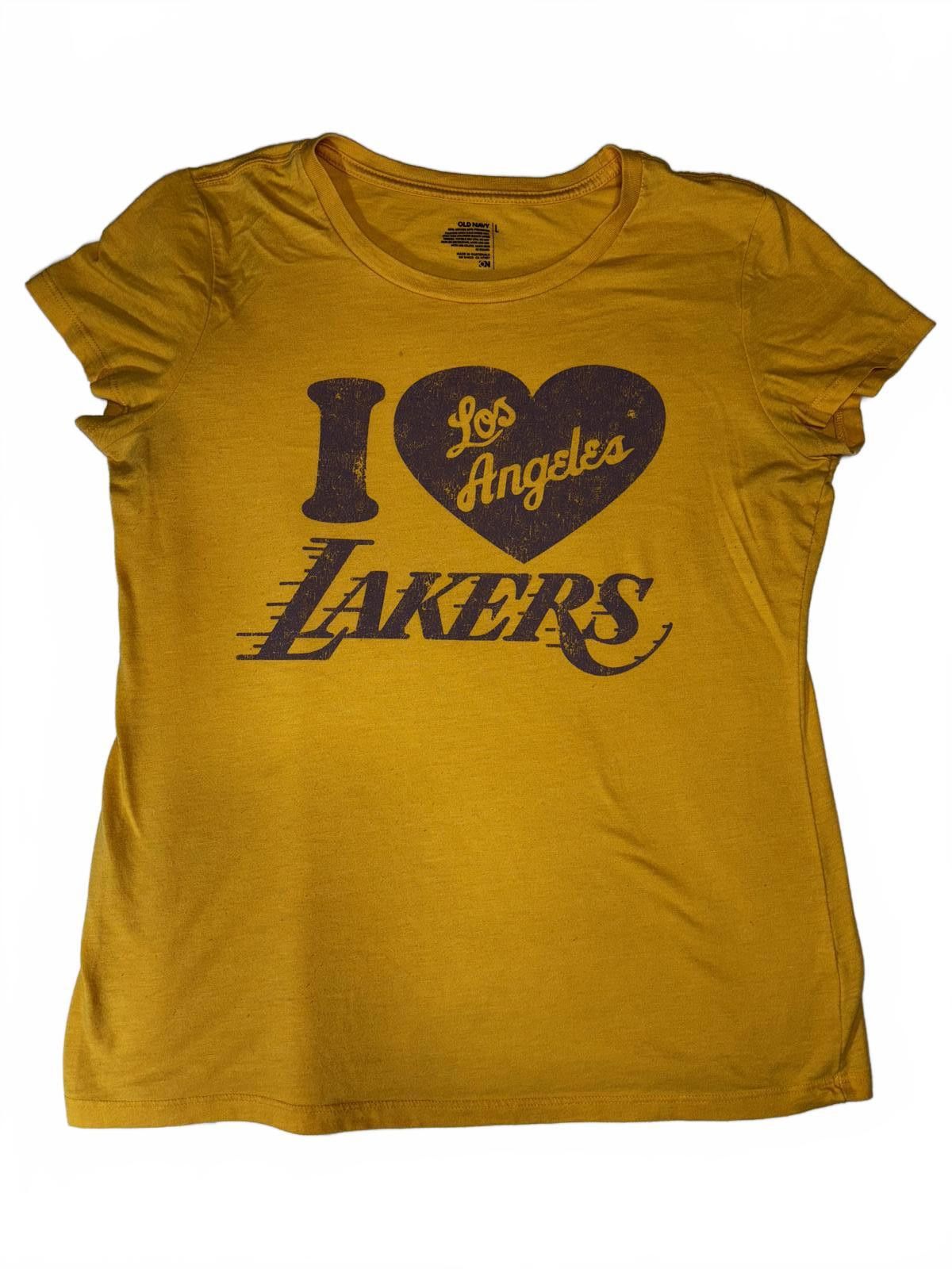 Old Navy Los Angeles Lakers Tee by Old Navy Size L / US 10 / IT 46 - 1 Thumbnail
