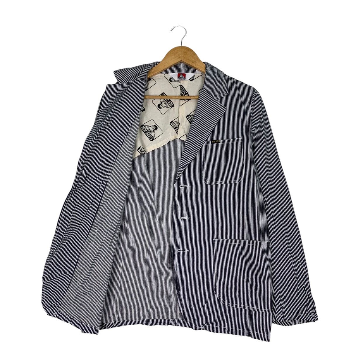 Ben Davis BEN DAVIS Hickory Striped Casual Jacket #1077-C49 Size US M / EU 48-50 / 2 - 9 Thumbnail