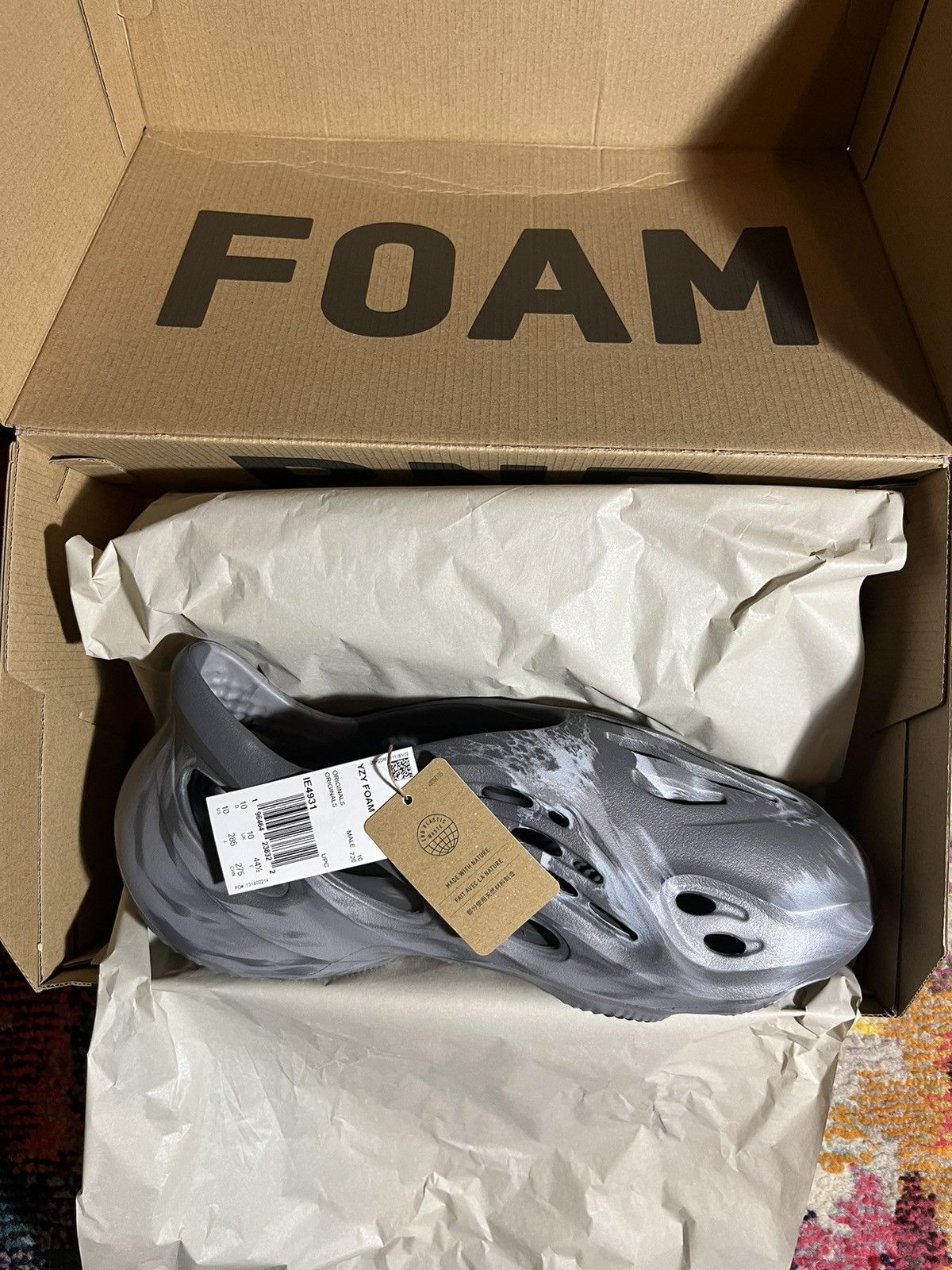 Yeezy Yeezy FOAM RNNR MX Granite Size US 10 / EU 43 - 1 Thumbnail
