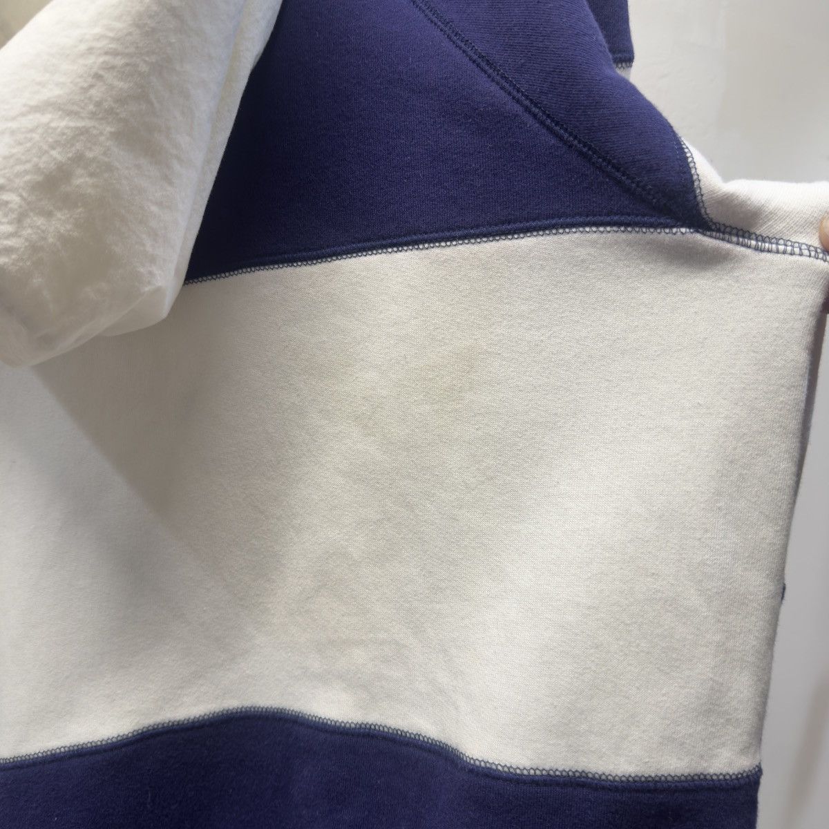Polo Ralph Lauren 90s Polo Ralph Lauren White Navy Hoodie RRL ERL Chrome Size US M / EU 48-50 / 2 - 9 Thumbnail