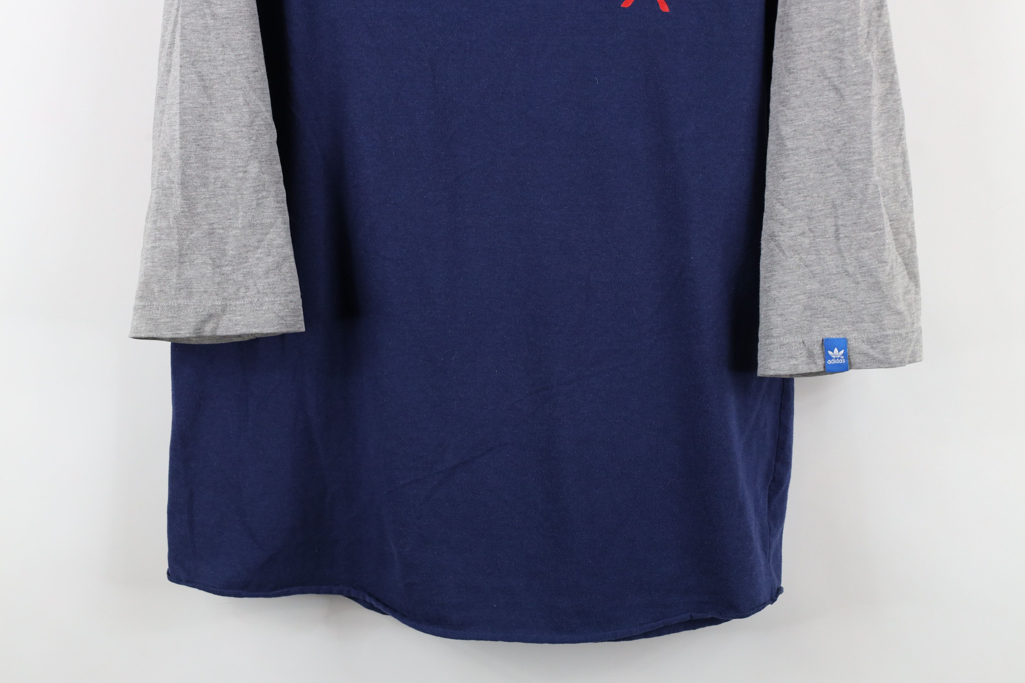 Adidas × Vintage Adidas MLS Chicago Fire Soccer Henley Raglan T-Shirt Blue Size US L / EU 52-54 / 3 - 3 Thumbnail