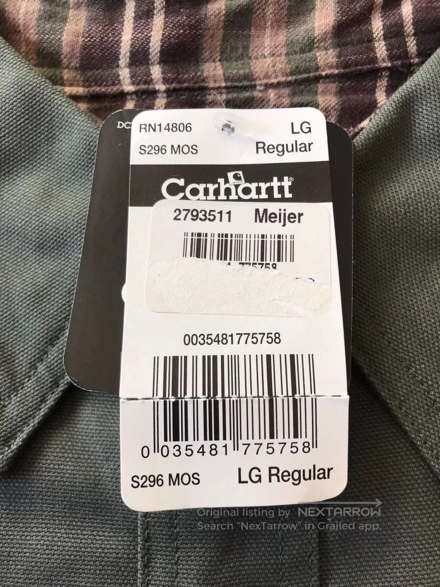 Carhartt Carhartt S296 MOS Work Shirt Jacket. Size US L / EU 52-54 / 3 - 8 Thumbnail