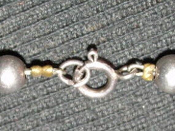 Designer Sterling Silver Round Graduated Bead Necklace Size ONE SIZE - 4 Thumbnail