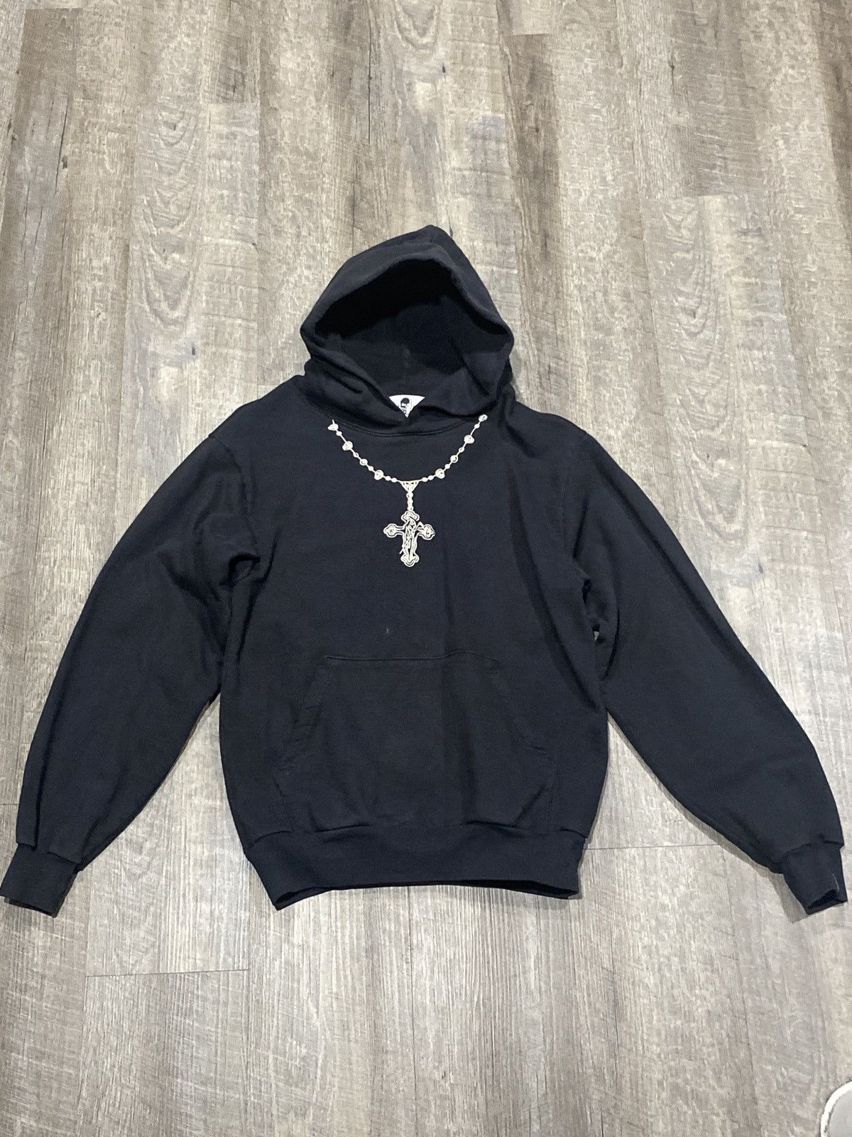 Warren Lotas Rosary Black Stone Washed Hoodie - Off White Black Size US S / EU 44-46 / 1 - 6 Thumbnail