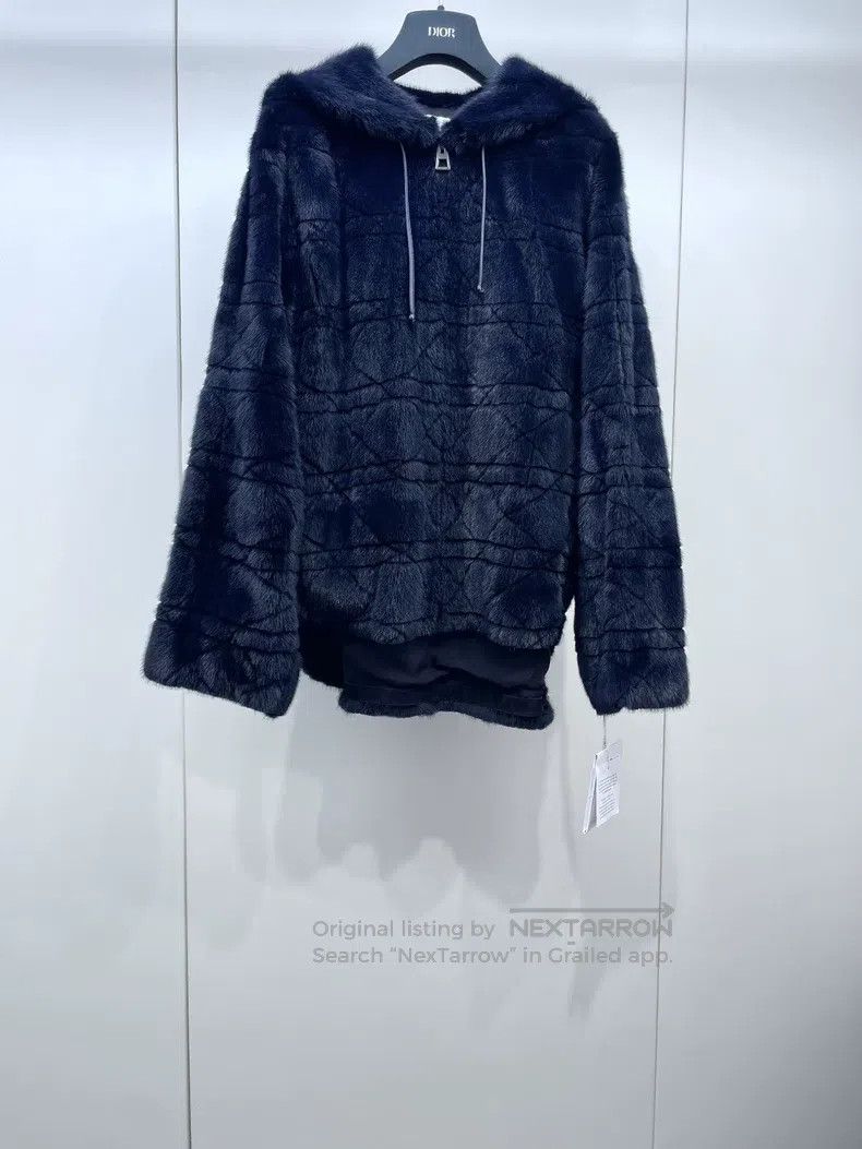 Dior Dior Rattan plaid mink fur hooded fur coat Size XXS / US 00 / IT 34 - 2 Thumbnail