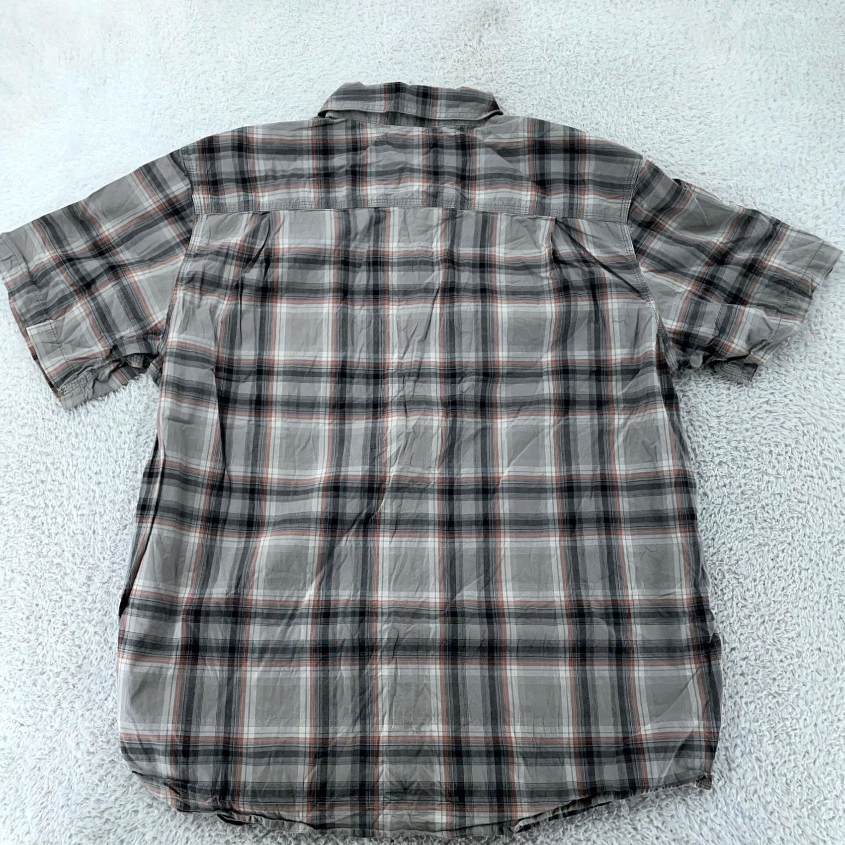Carhartt Carhartt Shirt Mens 2XL Gray Plaid Short Sleeve Button-Up Relaxed Fit Rugged Flex Bozeman Size US XXL / EU 58 / 5 - 5 Thumbnail
