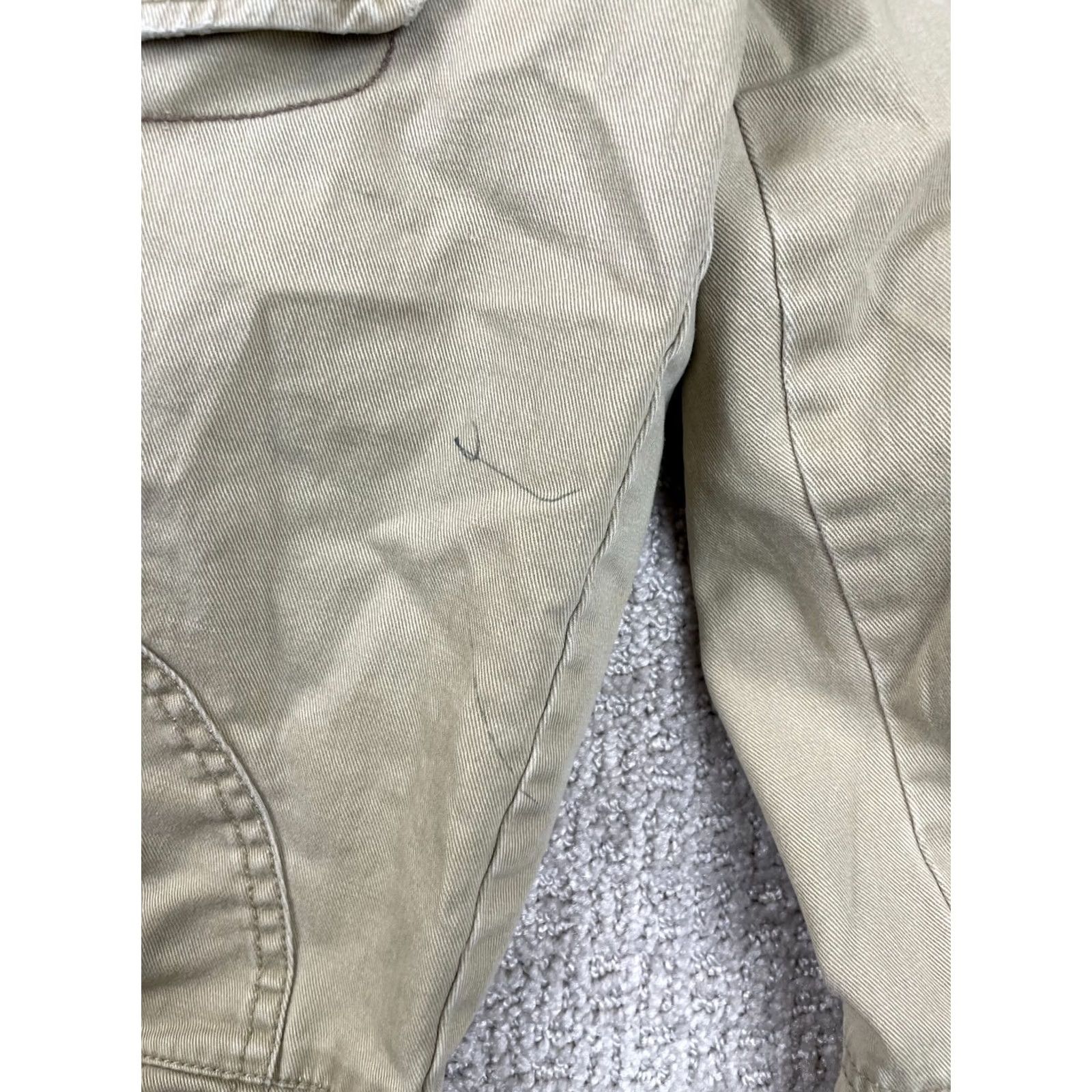 Iro VTG IRON Pants Cargo Wide-Leg 37x31 Beige Mens 90s Y2K Skater Baggy Cargo Pocket Cotton Wide Leg Inseam 31 Mens Size US 37 - 5 Thumbnail