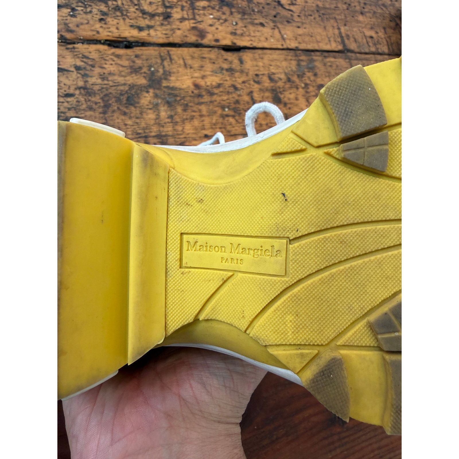 Maison Margiela Maison Margiela Low Top Retro Fit Distressed Sneakers Size US 7 / IT 37 - 10 Thumbnail