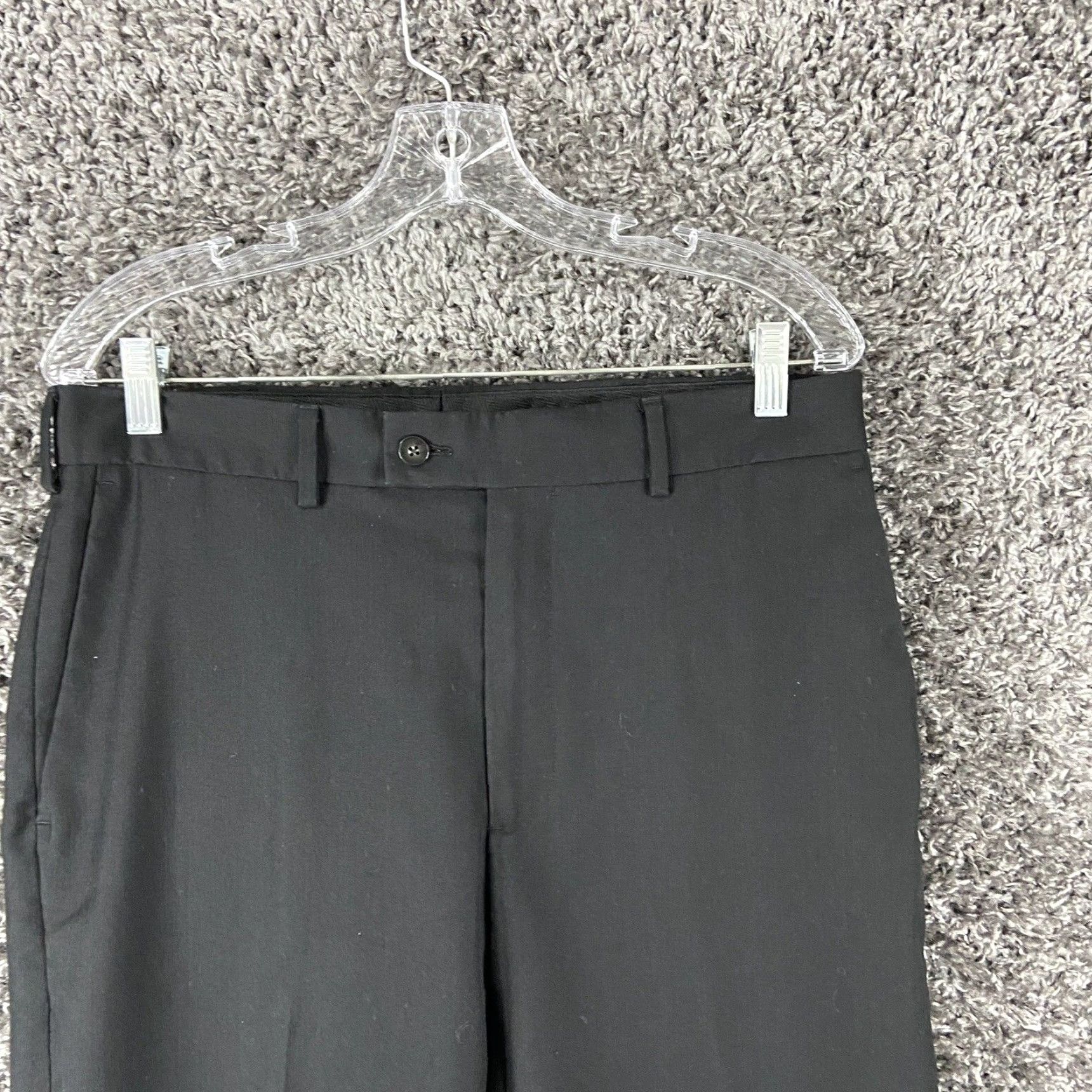 Perry Ellis Perry Ellis Portfolio Men's Dress Pants Black 32x31 Size US 32 / EU 48 - 4 Thumbnail