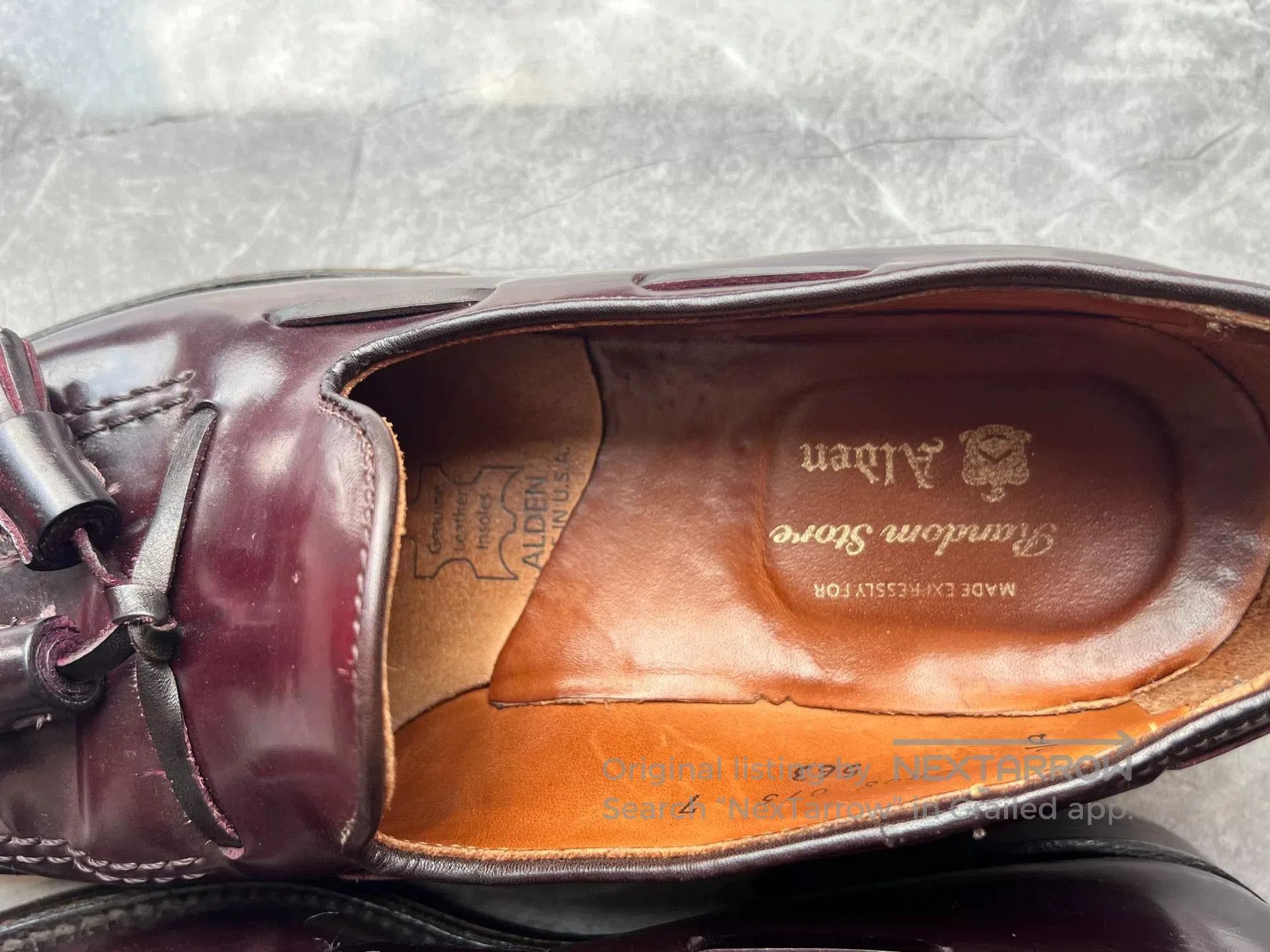 Alden Alden 563 Shell Cordovan Tassel Loafer. Size US 8 / EU 41 - 8 Thumbnail