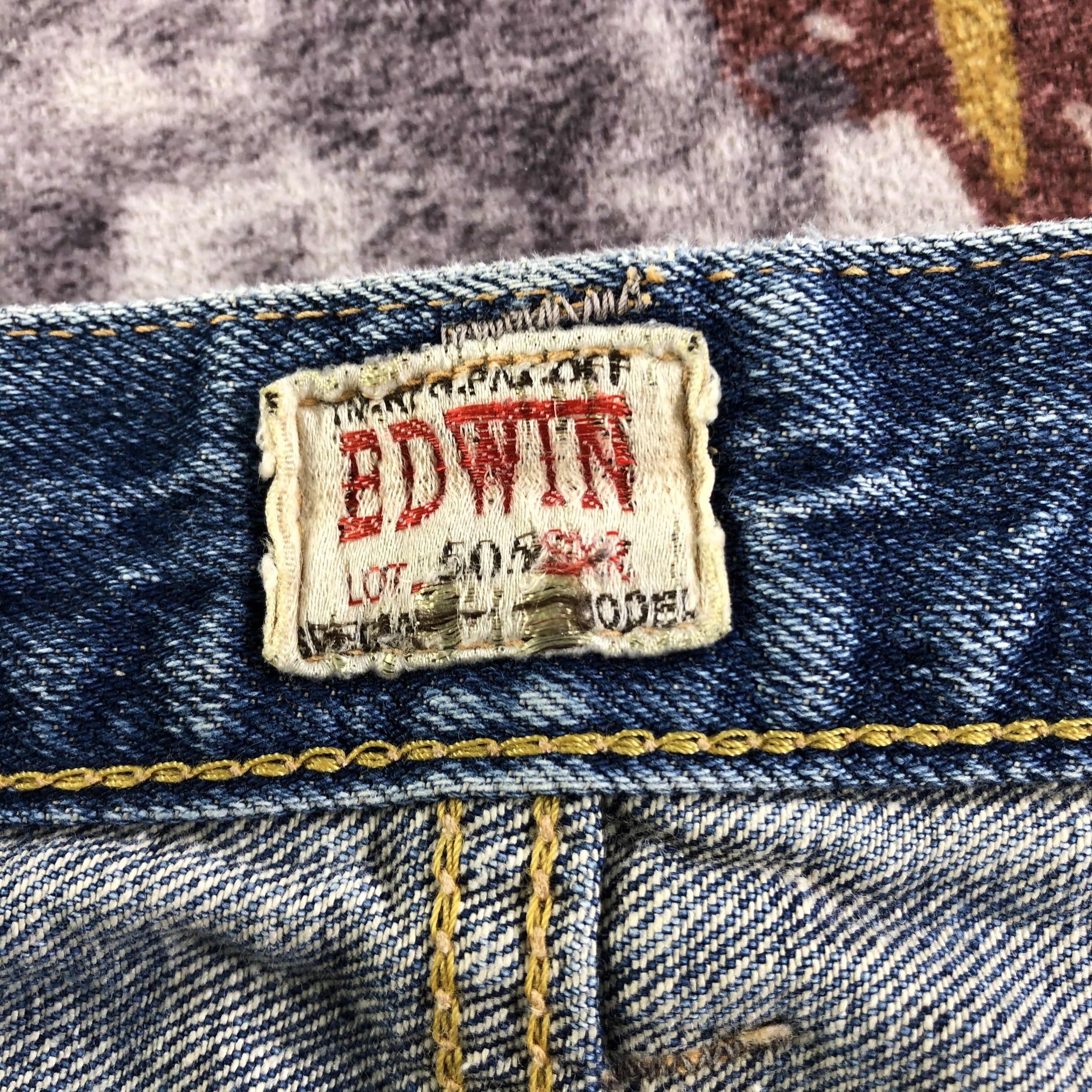 Edwin Vintage Blue Wash Edwin 505 Selvedge Jeans-JM3632 Size US 32 / EU 48 - 9 Thumbnail