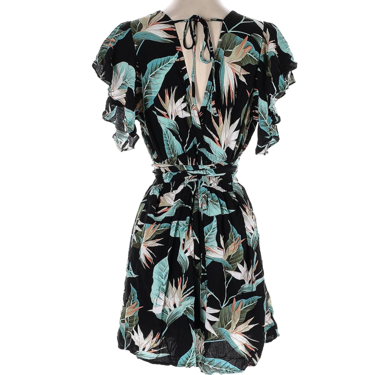 Other Shein Curve Size 0XL Plus Teal Black Romper Size 36" / US 14 / IT 50 - 2 Thumbnail
