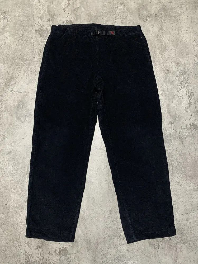 Gramicci Gramicci black Corduroy belted loose tapared pants Size US 36 / EU 52 - 1 Thumbnail