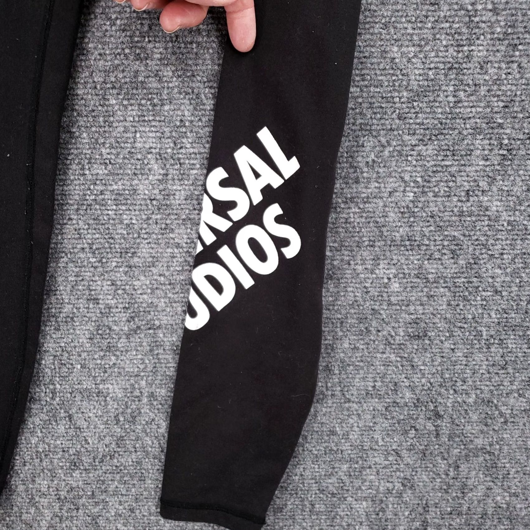 Vintage Universal Studios Leggings Womens XS Black High Waist Active Yoga Gym Size 26" / US 2 / IT 38 - 5 Thumbnail