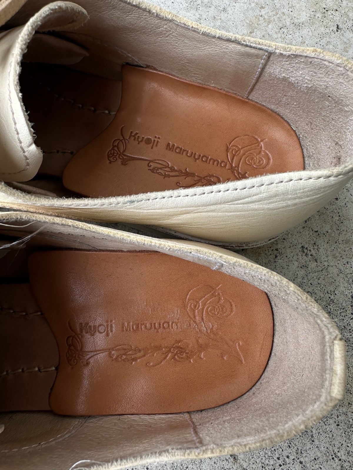 Japanese Brand Kyoji Maruyama ivory bagguette clown leather derby ccp guidi Size US 9.5 / EU 42-43 - 6 Thumbnail