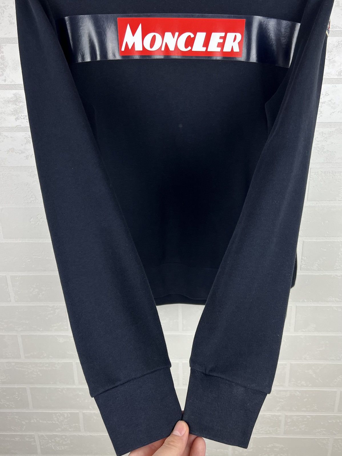 Moncler MONCLER Sweatshirt Crewneck Cotton Printed/ Patch Logos Blue Size US M / EU 48-50 / 2 - 18 Thumbnail