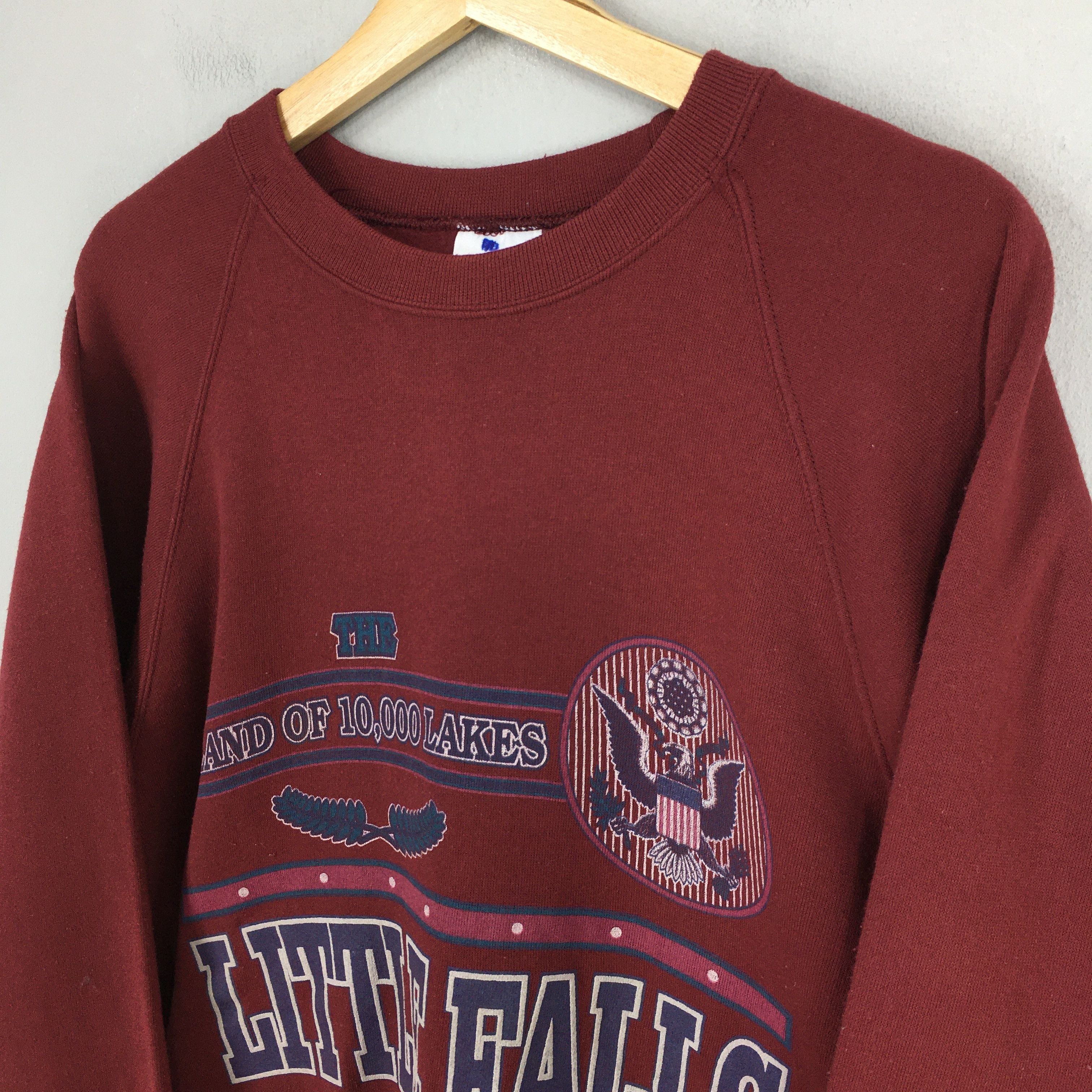 Vintage Vintage 1990s Little Falls Minnesota State Sweatshirt Medium Size US M / EU 48-50 / 2 - 3 Thumbnail