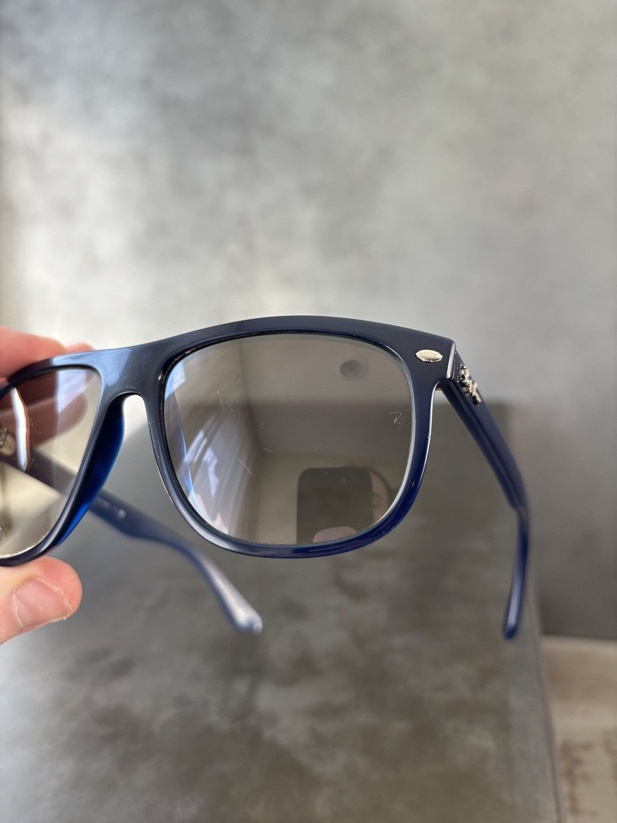 RayBan Ray-Ban Sunglasses RB4147 Made in Italy Blue Sport Boyfriend Size ONE SIZE - 25 Thumbnail
