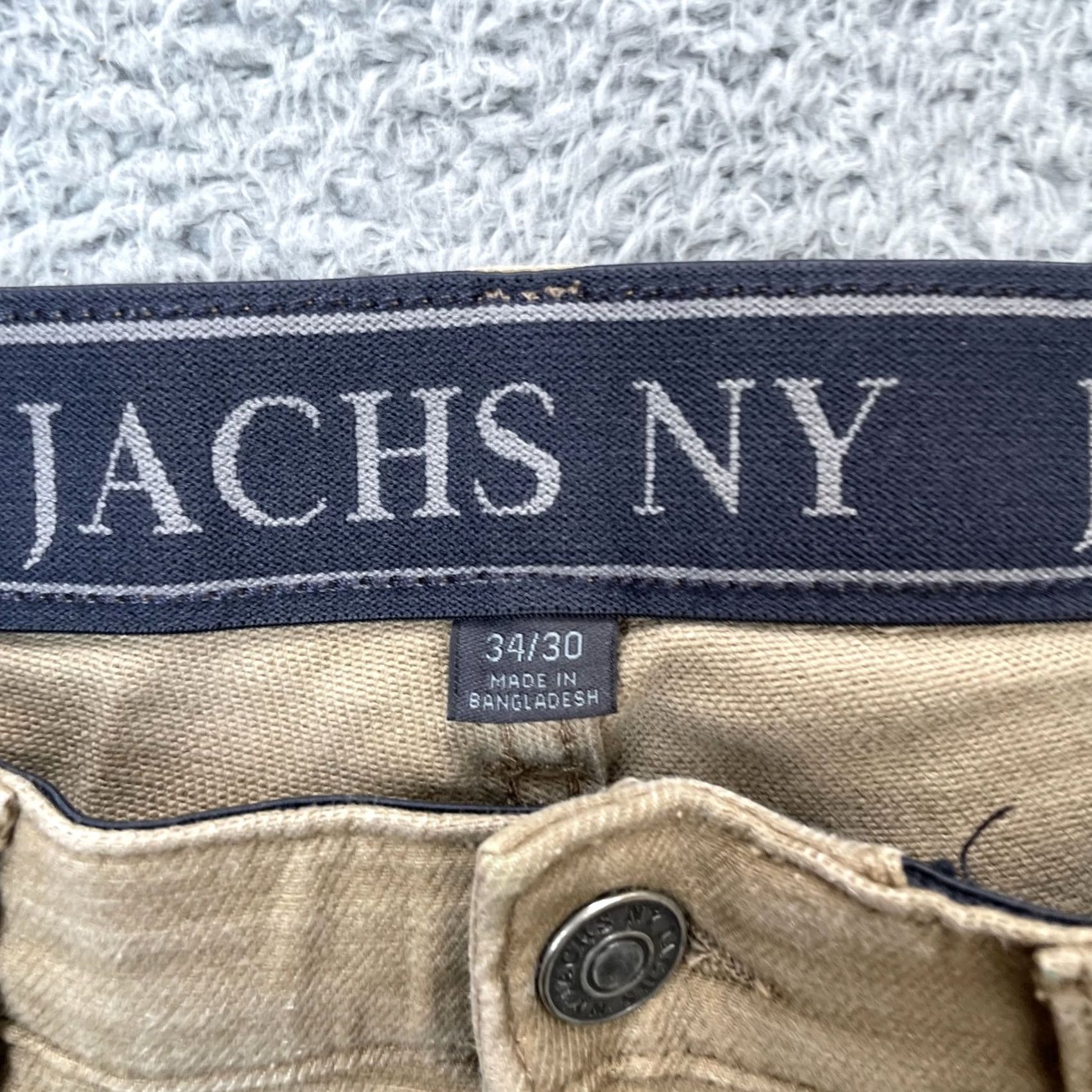 Logo 7 JACHS Pants Mens 34x30 Beige Ankle Cotton Stretch Straight Leg Logo Outdoor Shirt? Size US 34 / EU 50 - 3 Thumbnail