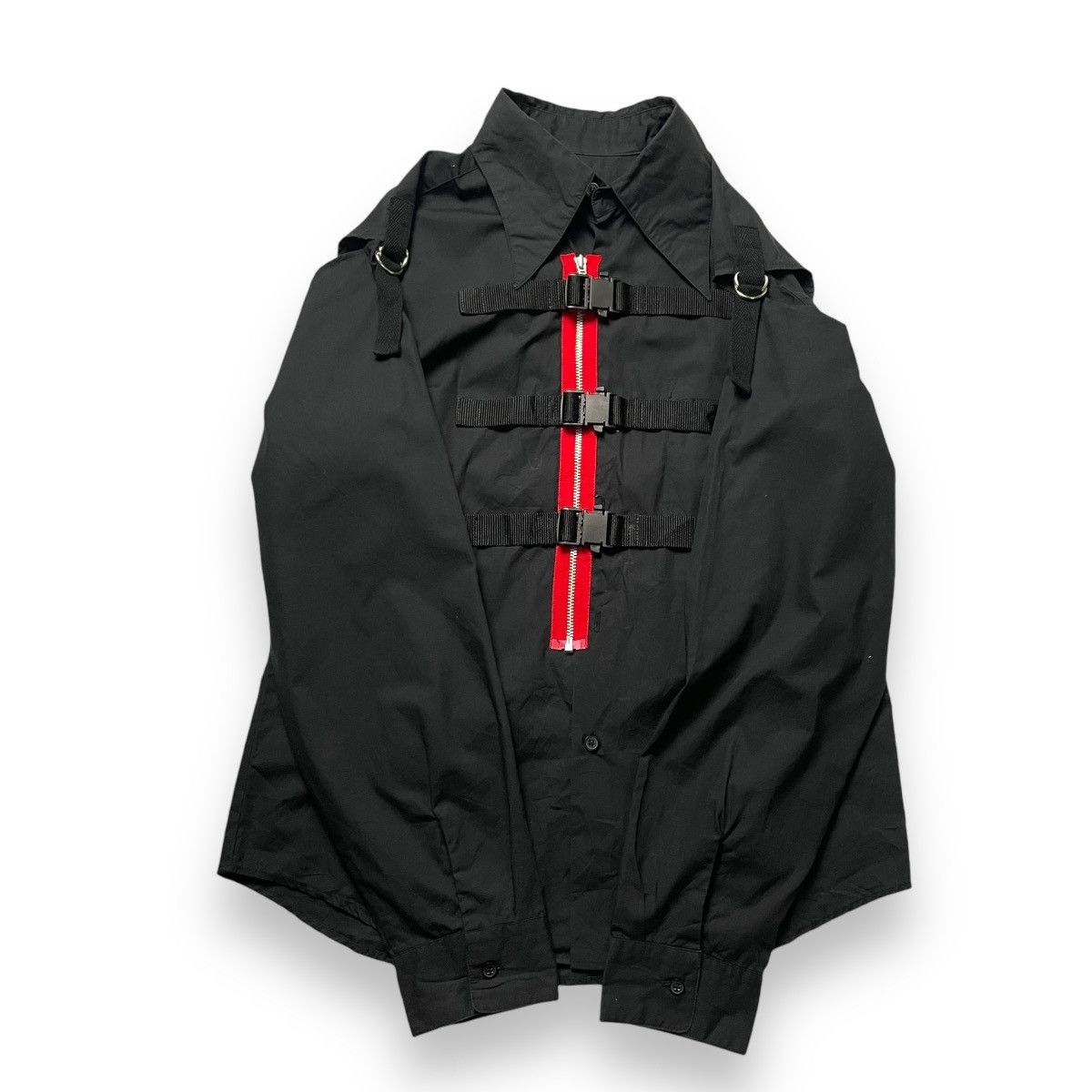 Japanese Brand 🇯🇵 ACID JAZZ MEN BONDAGE MAD PUNK GOTHIC LIGHT JACKET Size US M / EU 48-50 / 2 - 4 Thumbnail