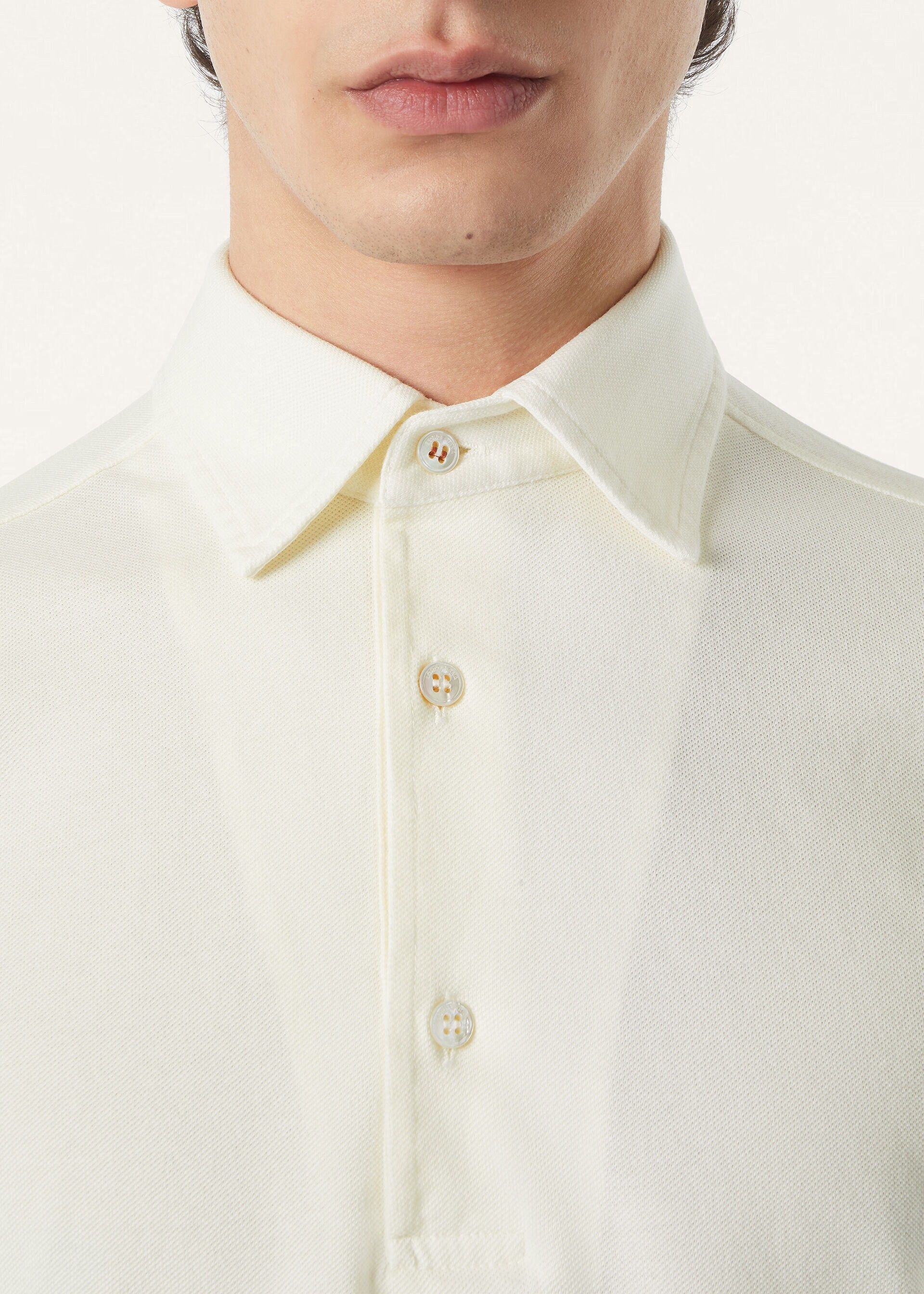 Loro Piana os11x0226 FAP9959 Brenna Polo Shirt in Quiet Horizon Size US L / EU 52-54 / 3 - 3 Thumbnail