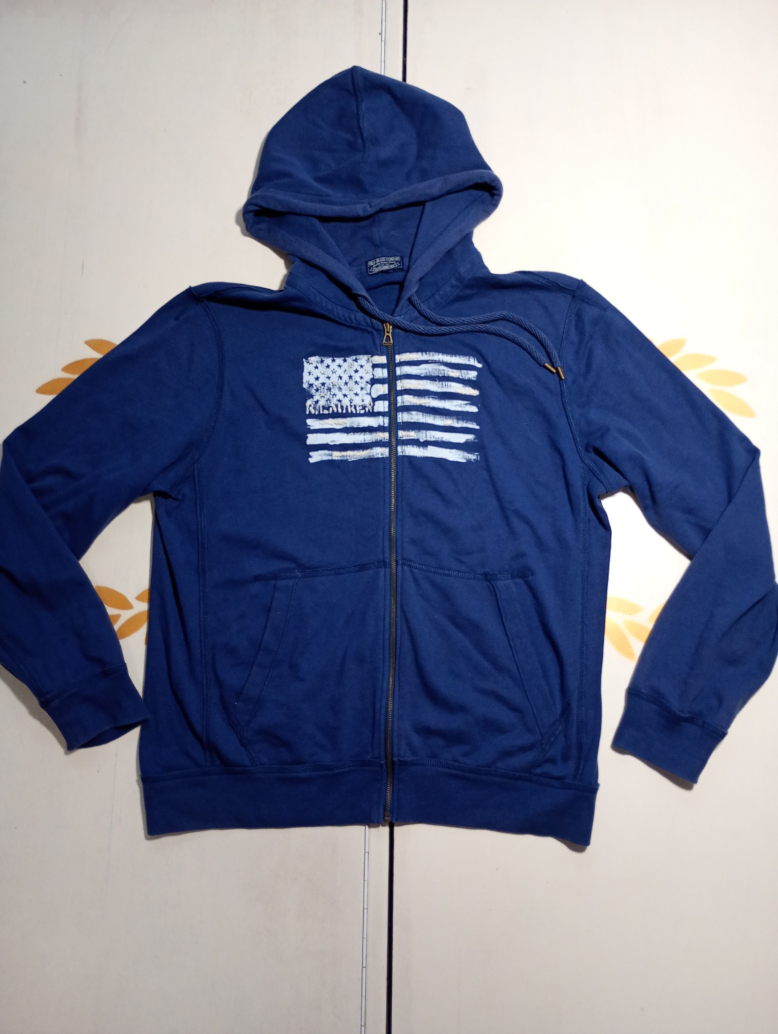 Ralph Lauren Ralph Lauren Polo Jeans USA Flag Hoodie Size US XL / EU 56 / 4 - 2 Thumbnail