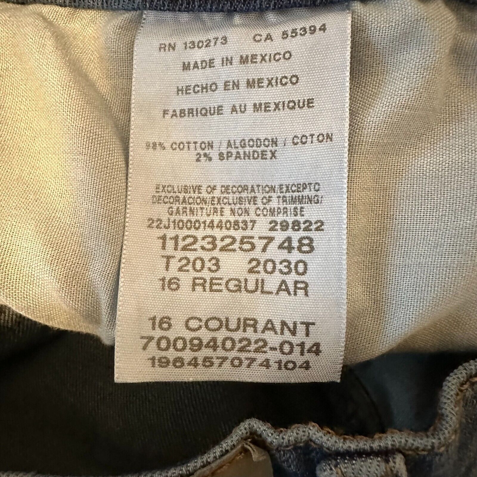 Wrangler WRANGLER classic womens straight fit. 16 Regular. Blue Denim Size 38" / US 16 / IT 52 - 3 Thumbnail