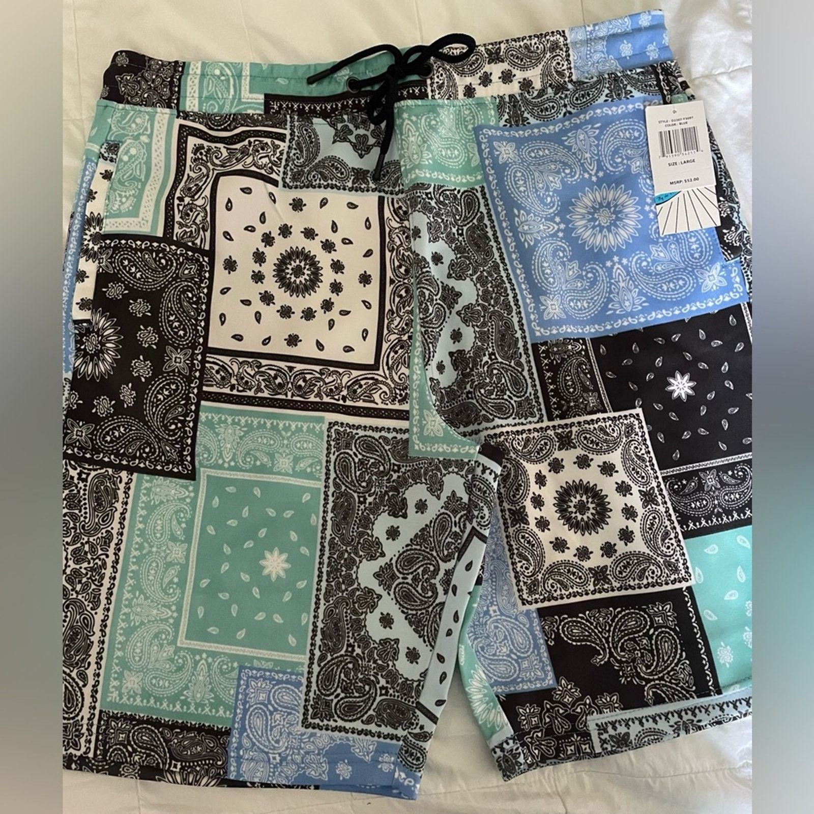 Other LOT OF 3- Drill Clothing Company Board Shorts Trunks Size L Size US 36 / EU 52 - 8 Thumbnail
