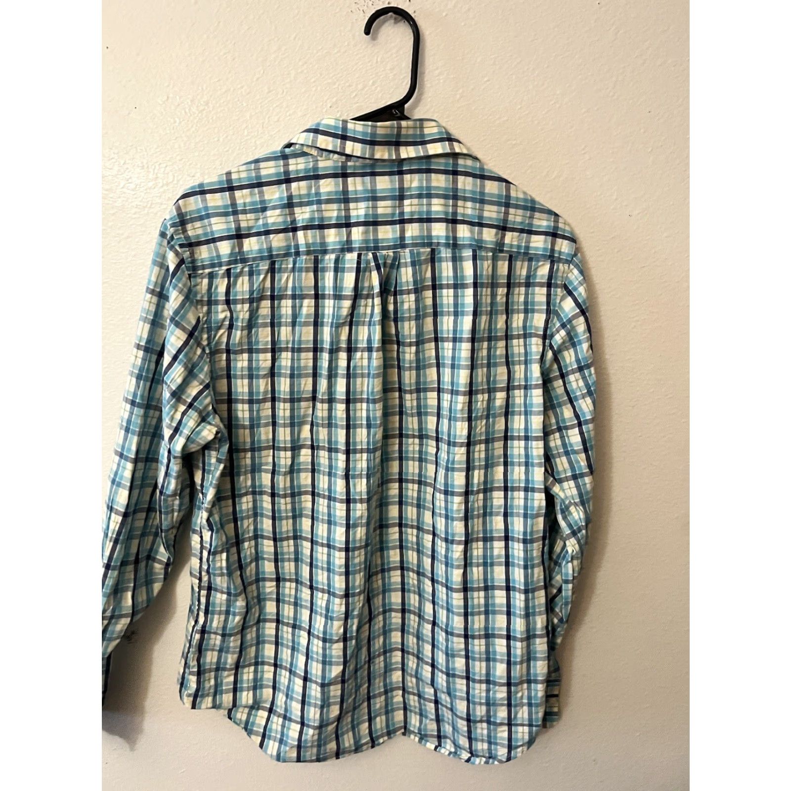 Banana Republic Banana Republic Button-Up Shirt Mens Blue Plaid Check Medium Slim Fit Cotton Classic Preppy 90s? Size US M / EU 48-50 / 2 - 2 Thumbnail