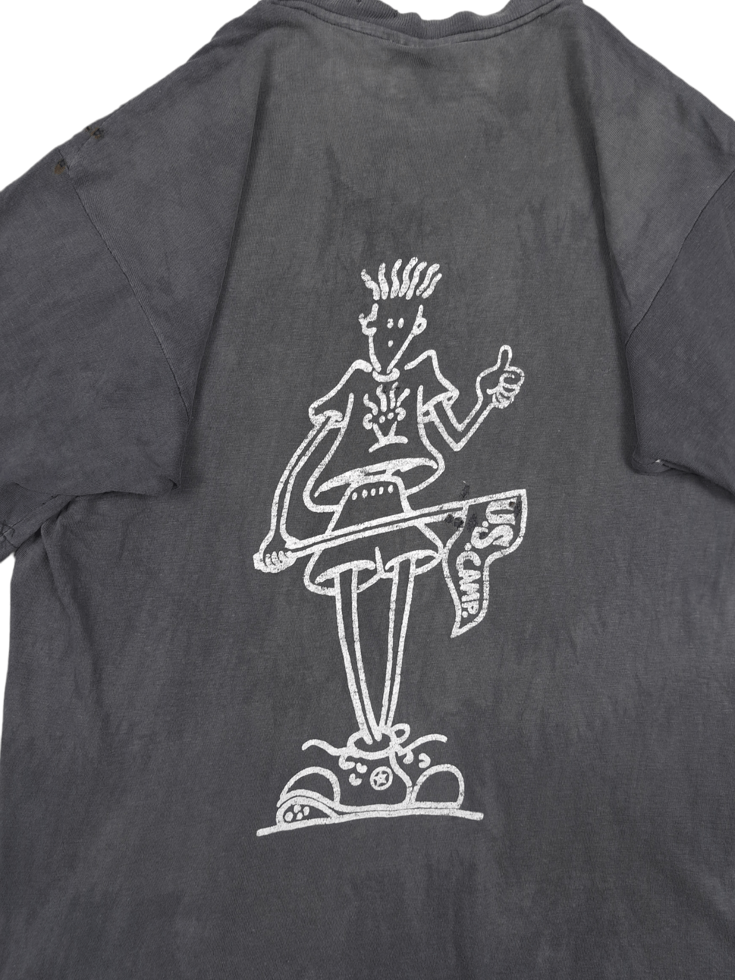 Vintage 💎Very Rare 80's Fido Dido Trashed Distressed US Camp TShirt Size US XL / EU 56 / 4 - 6 Thumbnail