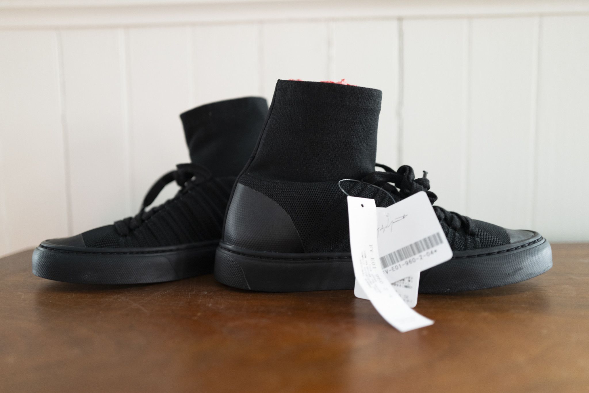 Yohji Yamamoto YOHJI YAMAMOTO HIGH CUT KNIT SNEAKERS SZ 6 WOMENS/4 MENS NIB Size US 6 / IT 36 - 3 Thumbnail
