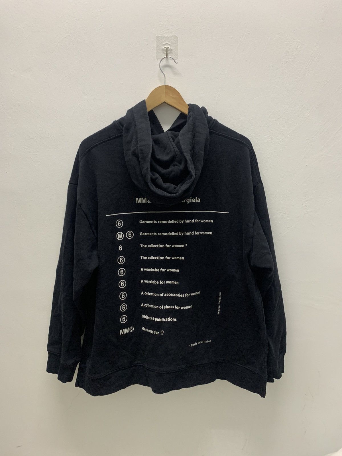 Maison Margiela MM6 Maison Margiela Black Logo Hoodie Size L / US 10 / IT 46 - 2 Thumbnail