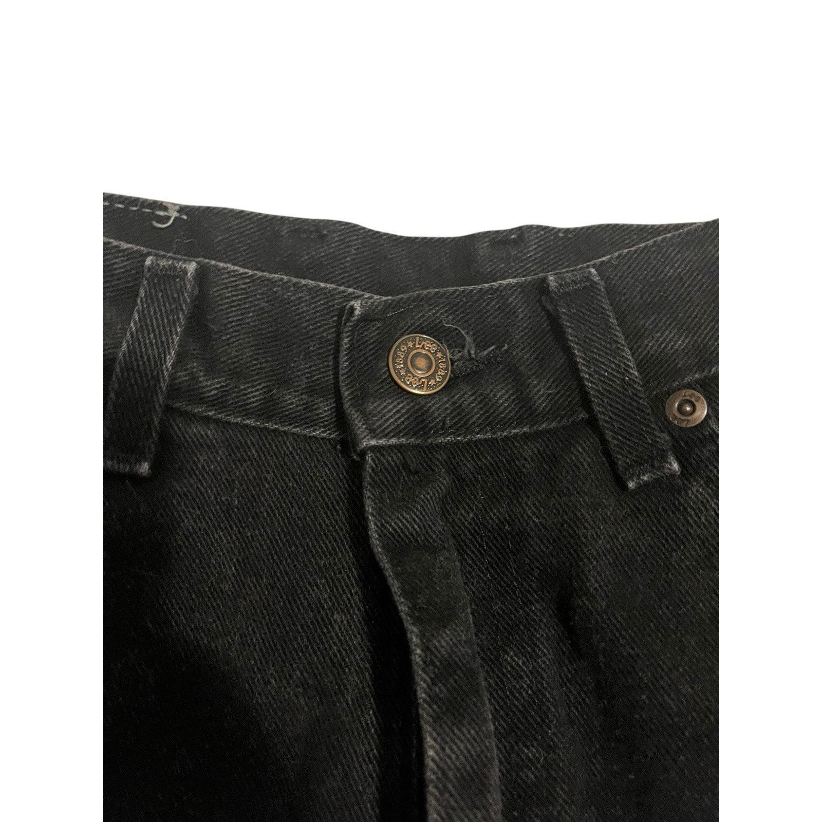 Lee Lee Women Black Jeans Sz 6P Moms Jeans Pre Owned Vtg Size 28" / US 6 / IT 42 - 7 Thumbnail