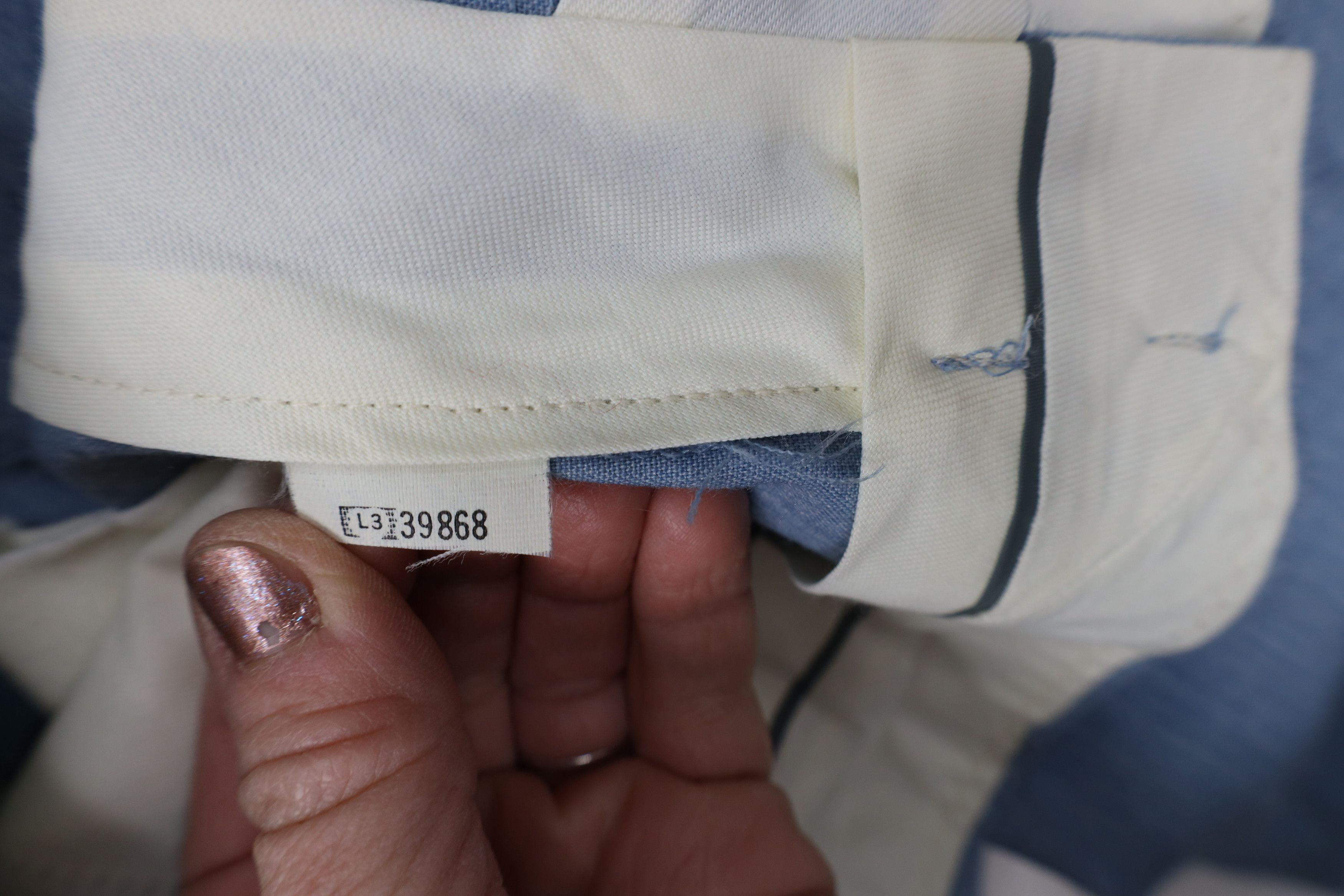 Vintage Vintage 70s Blend Chambray Wide Leg Chino Pants USA Size US 34 / EU 50 - 8 Thumbnail