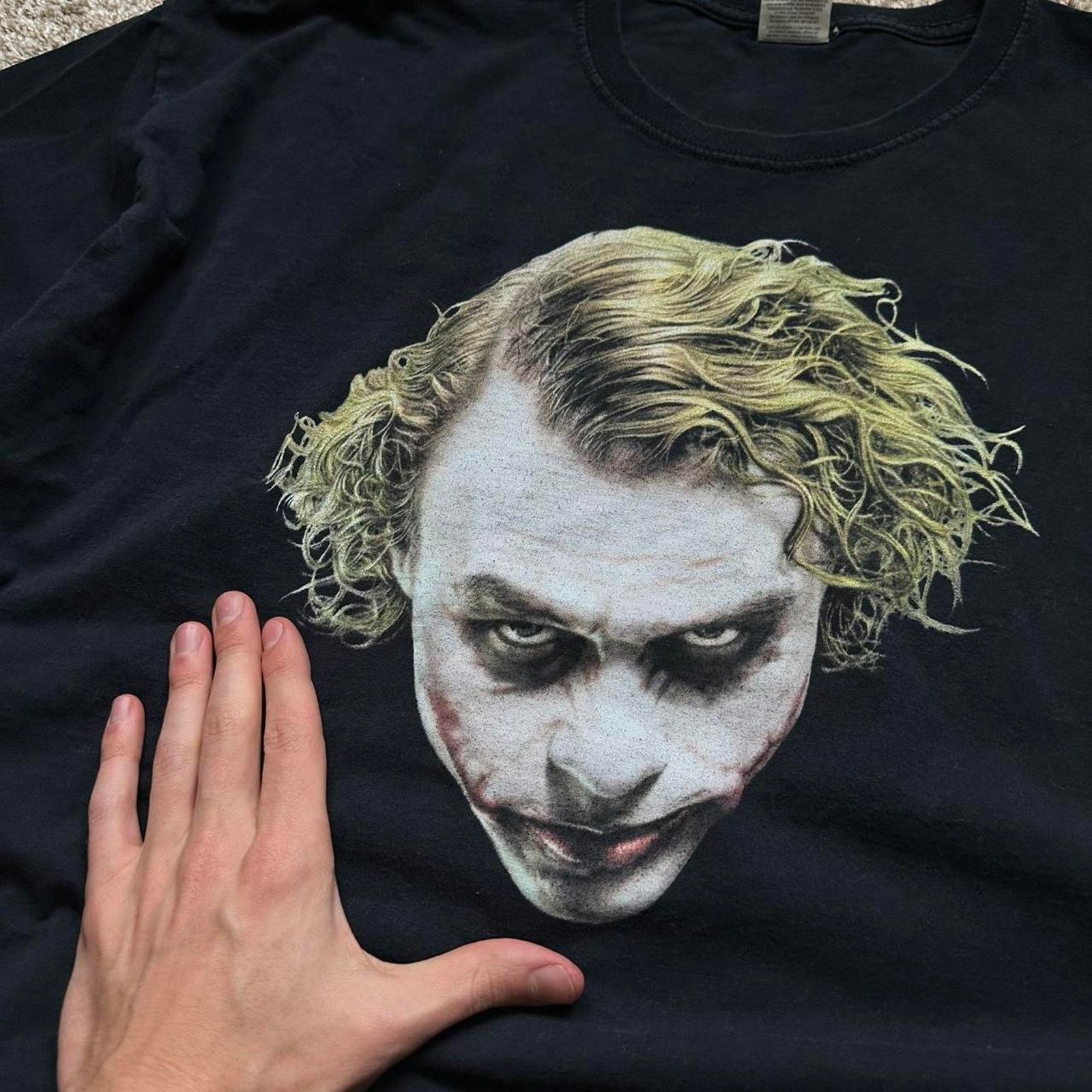 DC Comics × Vintage Vintage Y2K Batman The Dark Knight Joker Movie Promo Shirt Size US XXL / EU 58 / 5 - 5 Thumbnail