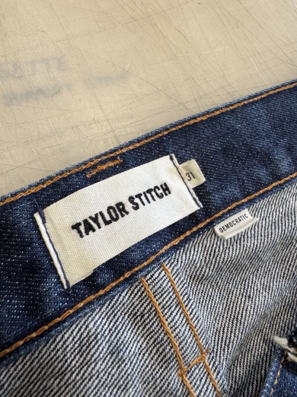 Taylor Stitch Democratic Jean - Cone Mills '68 Selvage Size US 31 - 3 Thumbnail