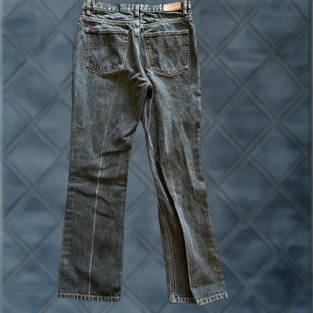 Vintage US Polo Association Black Denim Jeans Size 30x30 Straight Tapered Women's Size 30" / US 8 / IT 44 - 1 Thumbnail