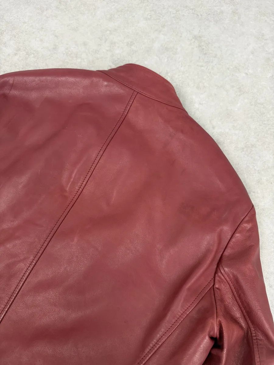 Maison Margiela SS2012 Maison Margiela 5 Zip Red Leather Jacket Size US M / EU 48-50 / 2 - 10 Thumbnail