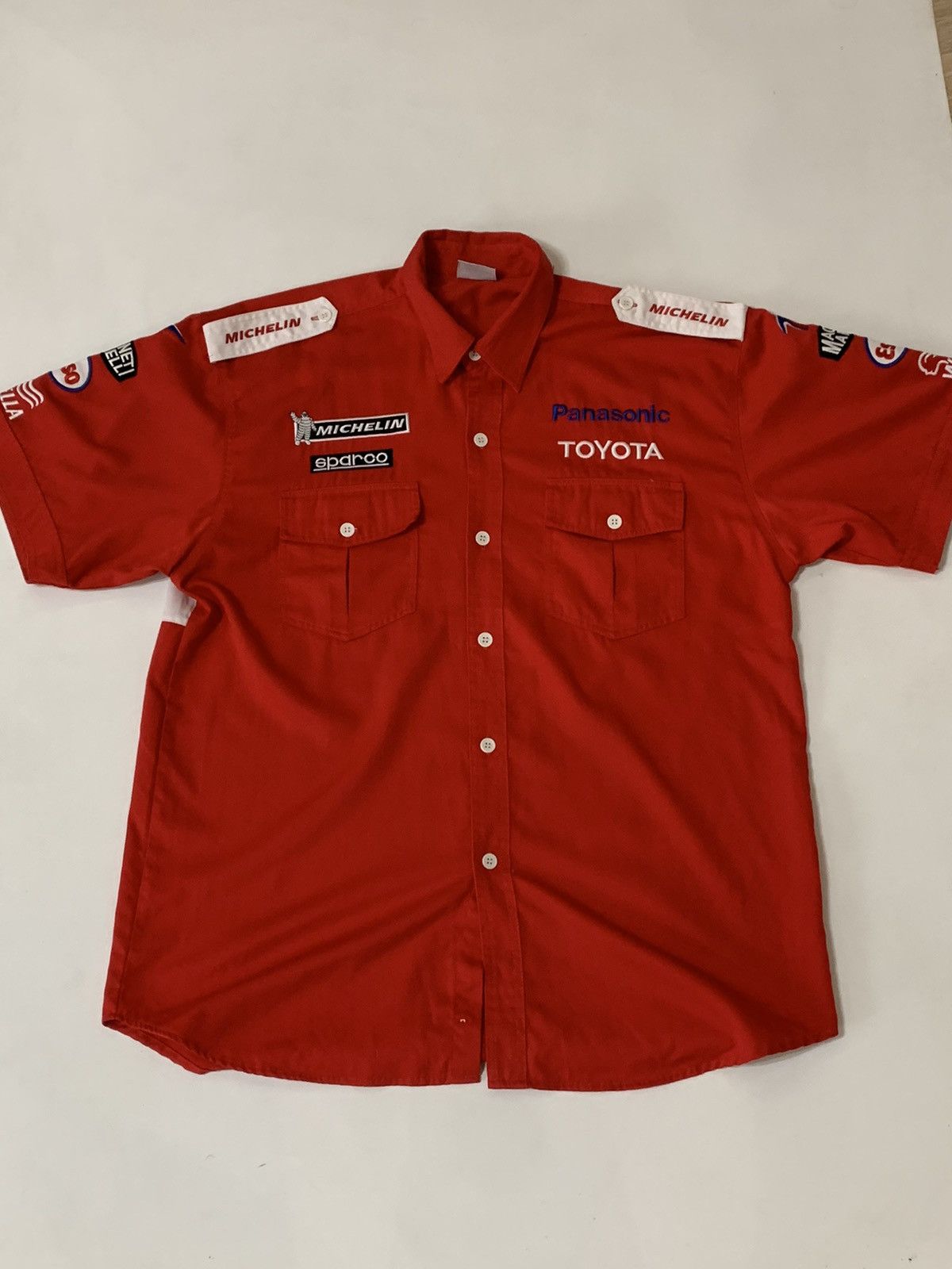 Formula 1 × Vintage Vtg Formula 1 PANASONIC TOYOTA Racing F1 Pit Crew Team Size US XL / EU 56 / 4 - 1 Thumbnail