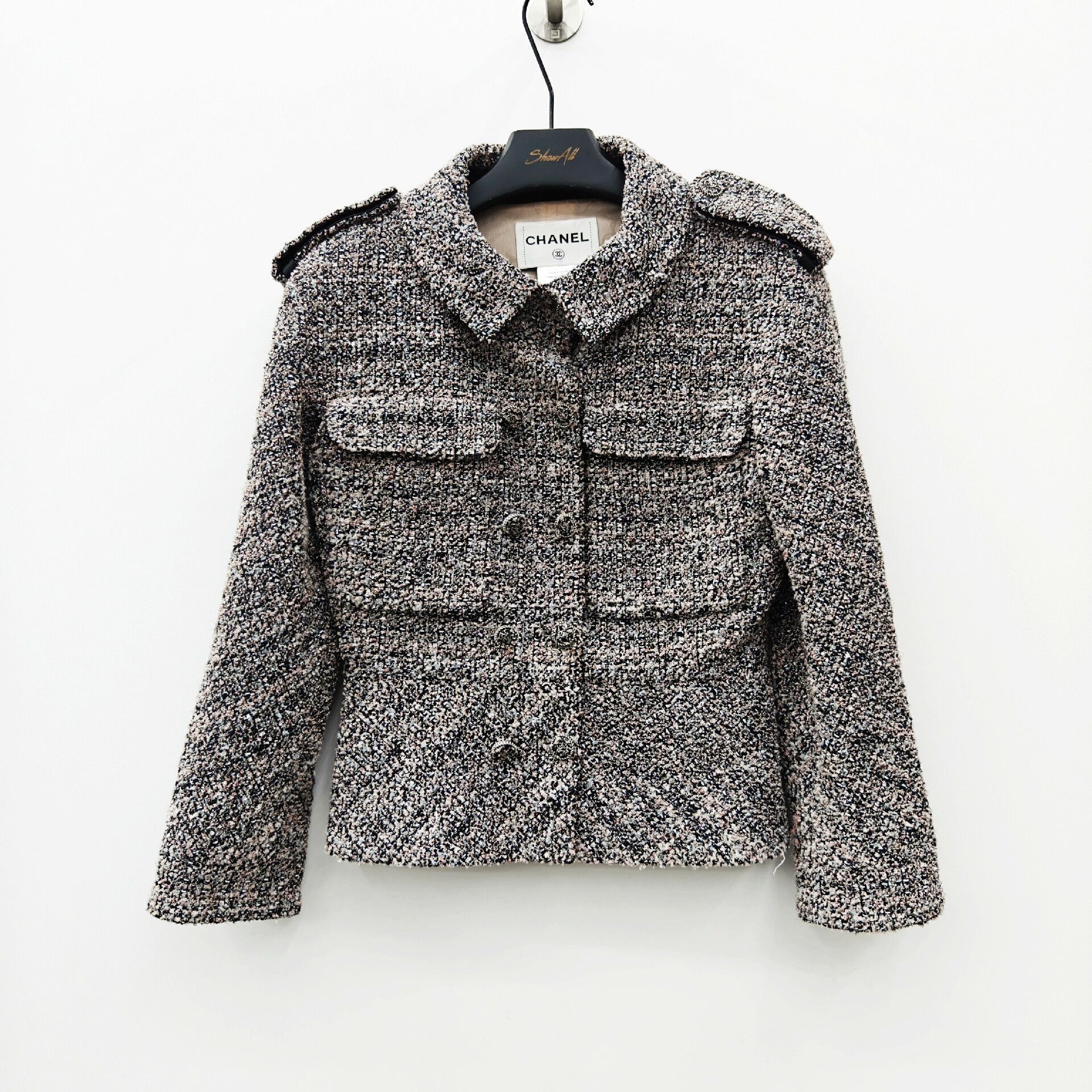 Chanel Chanel Runway Tweed Jacket with CC Buckle Size US XS / EU 42 / 0 - 1 Thumbnail