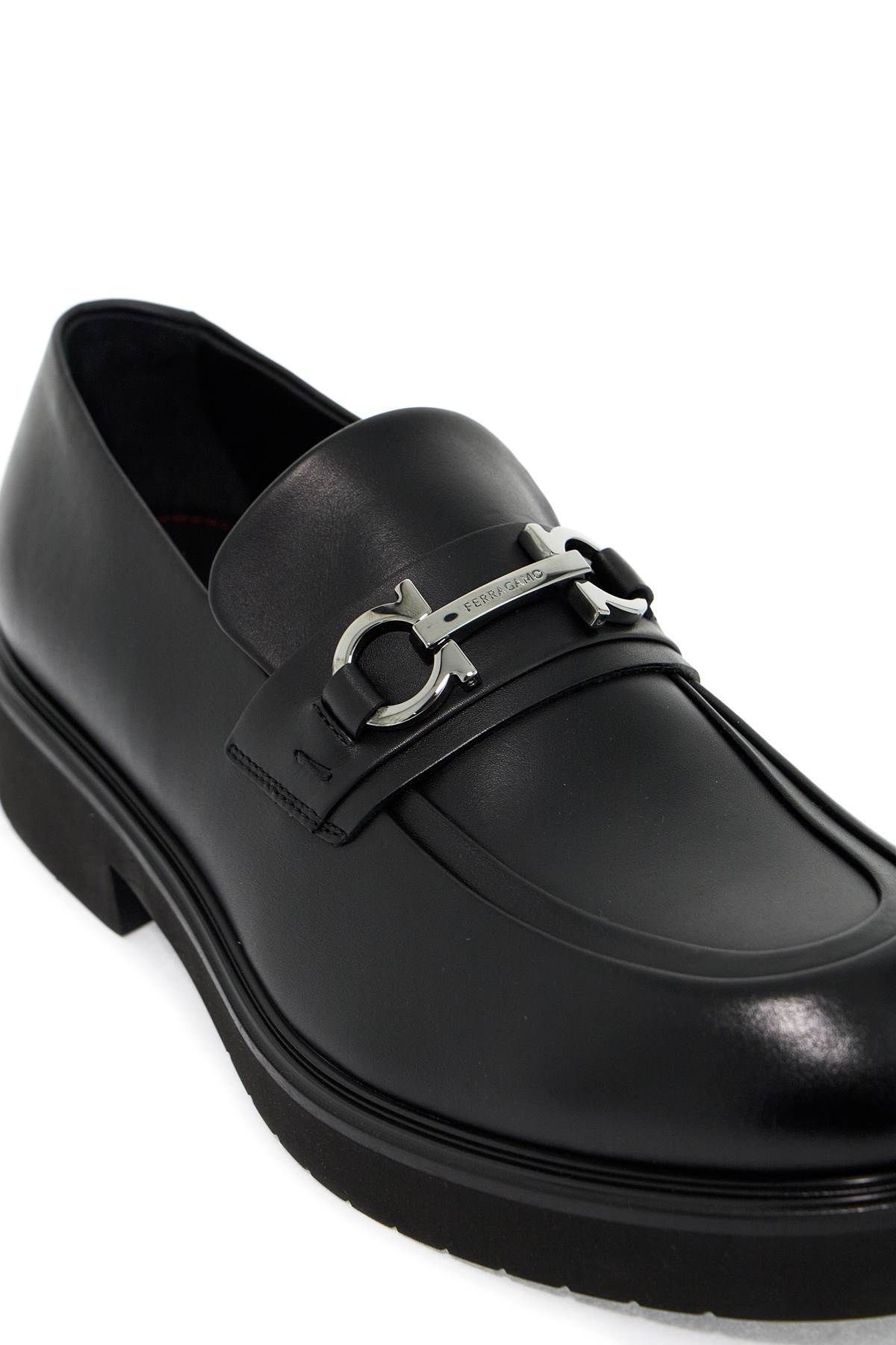Salvatore Ferragamo o1s1rm0825 Gancini Ornament Loafers in Black Size US 10 / EU 43 - 4 Thumbnail