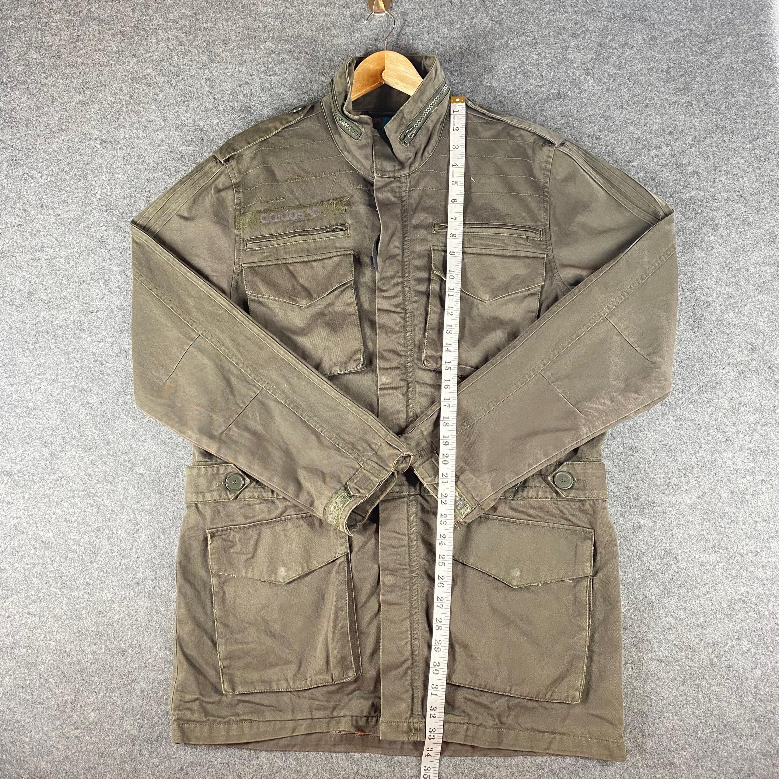 Adidas Vintage Adidas Millitary Long Jacket Size US L / EU 52-54 / 3 - 7 Thumbnail