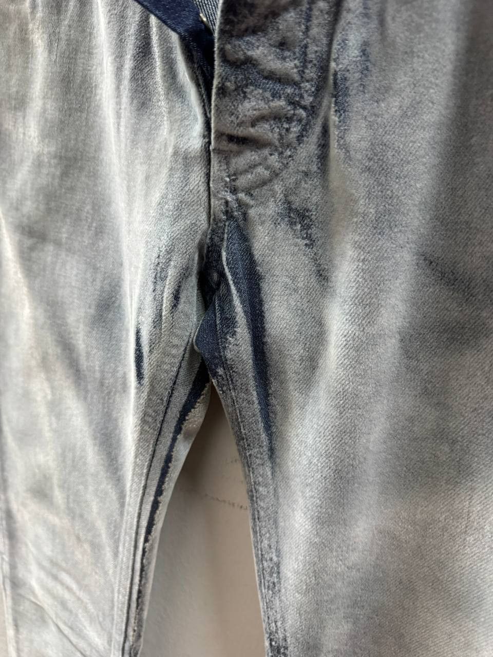 Maison Margiela AW09 Maison Martin Margiela Flocked White Paint Denim Size US 30 / EU 46 - 9 Thumbnail