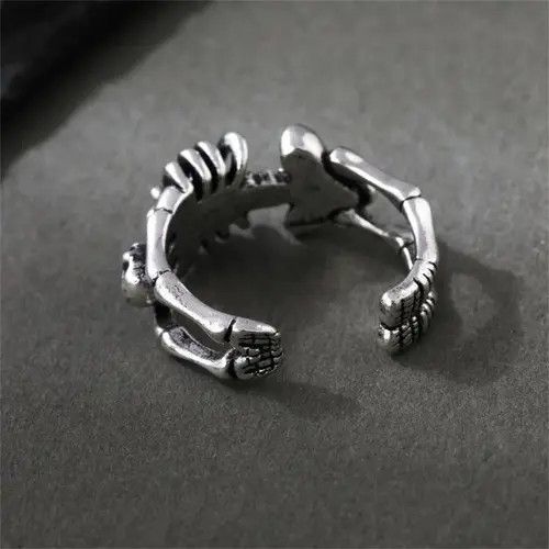 Designer × Vintage Vintage Skull Bones 🦴 Rings Unisex Size ONE SIZE - 3 Thumbnail