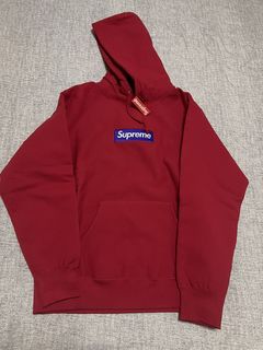 Supreme red outlet purple box logo